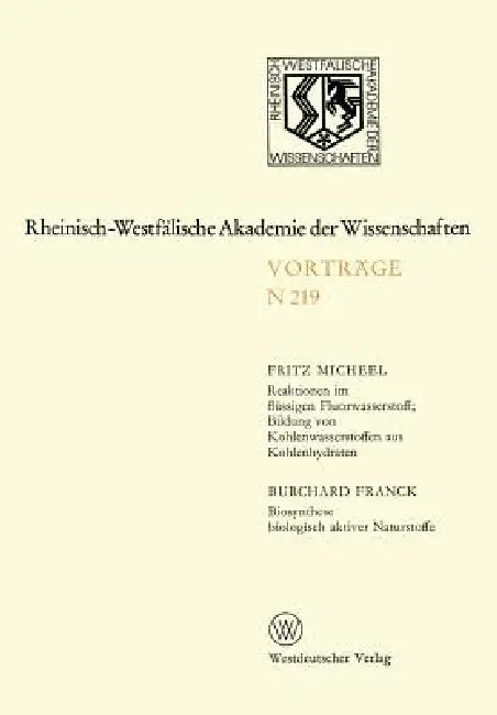 Natur-, Ingenieur- Und Wirtschaftswissenschaften (English, Fritz Micheel)
