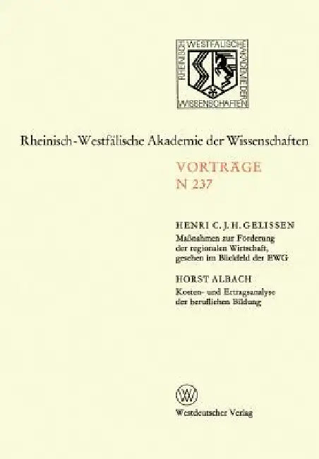 Natur-, Ingenieur- Und Wirtschaftswissenschaften (English, Henri C. J. H. Gelissen)
