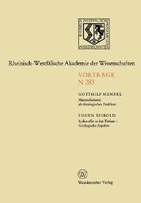 Meeresfischerei ALS Ökologisches Problem (English, Gotthilf Hempel)