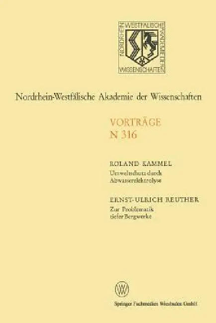 Umweltschutz Durch Abwasserelektrolyse (English, Roland Kammel)