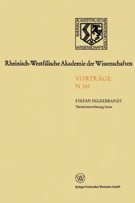 Variationsrechnung heute (English, Stefan Hildebrandt)