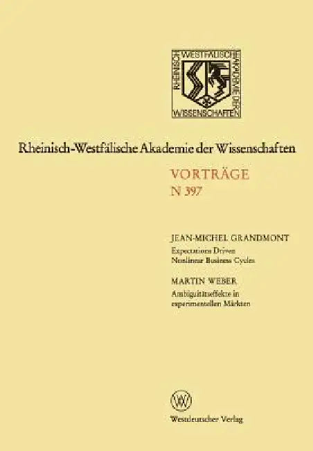 Rheinisch-Westfälische Akademie Der Wissenschaften (English, Jean-Michel Grandmont)