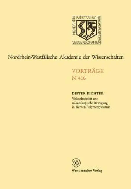 Natur-, Ingenieur- Und Wirtschaftswissenschaften (English, Dieter Richter)