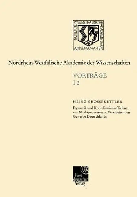 Ingenieur- Und Wirtschaftswissenschaften (English, Heinz Grossekettler)