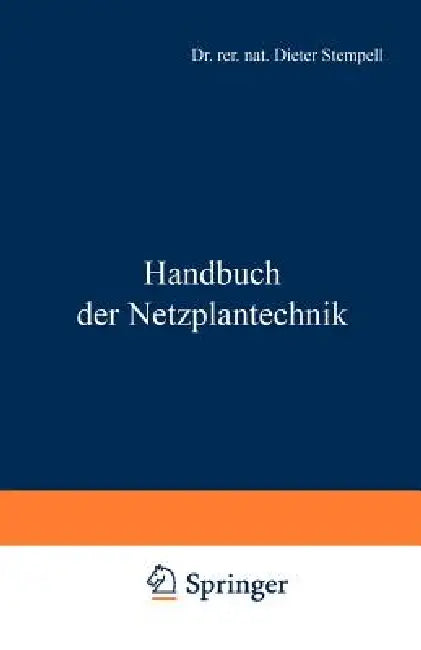 Handbuch Der Netzplantechnik (English, Dieter Stempell)