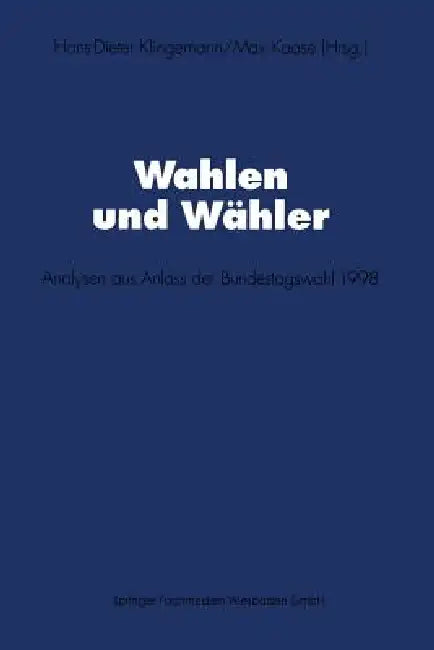 Wahlen Und Wähler (English, Hans-Dieter Klingemann | Max Kaase)