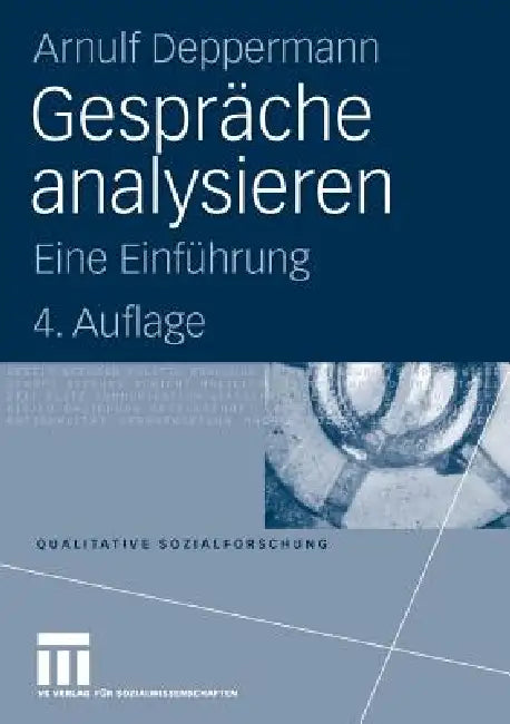 Gespräche Analysieren (English, Arnulf Deppermann)