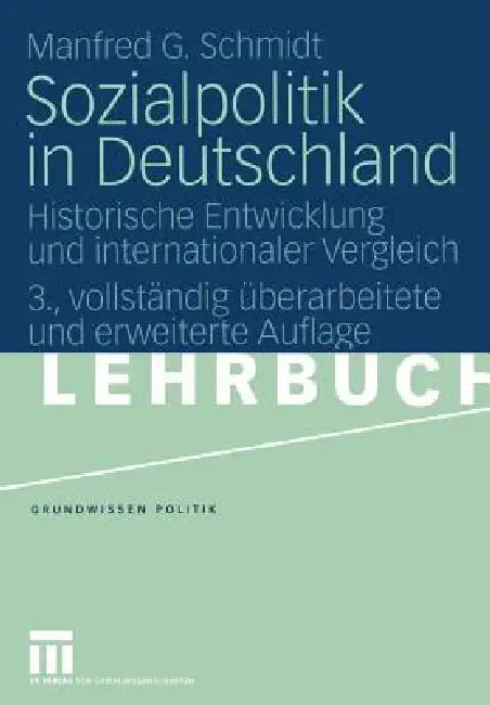 Sozialpolitik in Deutschland (English, Manfred G. Schmidt)
