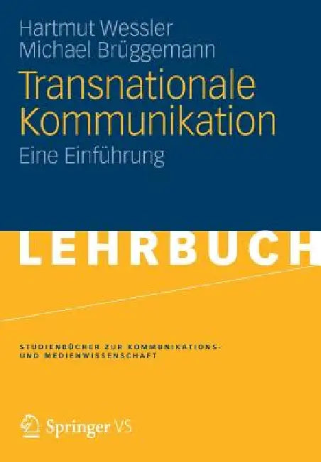 Transnationale Kommunikation (English, Hartmut Wessler | Michael Brüggemann)