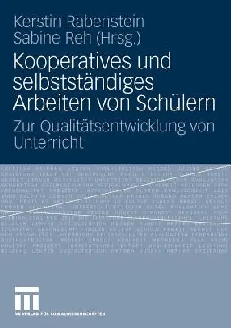 Kooperatives Und Selbständiges Arbeiten Von Schülern (English, Kerstin Rabenstein | Sabine Reh)