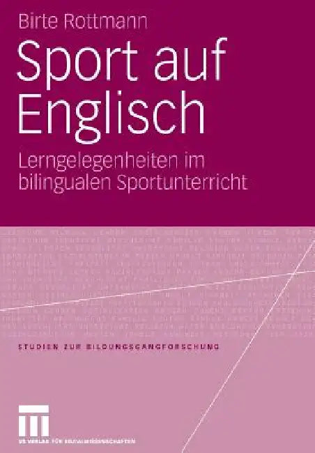 Sport Auf Englisch (English, Birte Rottmann)