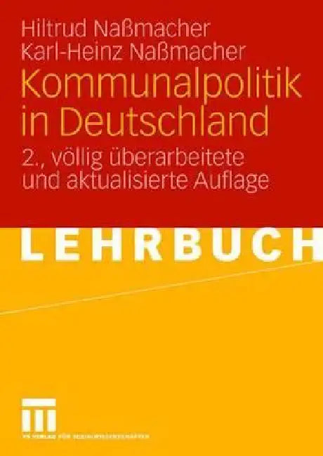 Kommunalpolitik in Deutschland (English, Hiltrud Nassmacher | Karl-Heinz Naßmacher)