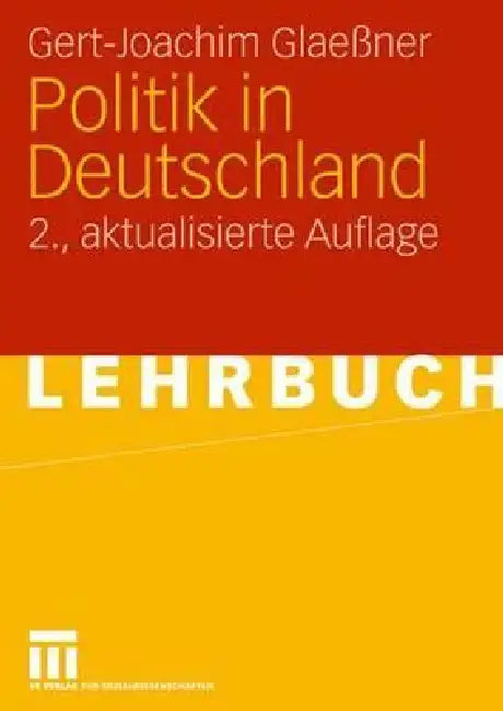 Politik in Deutschland (English, Gert-Joachim Glaeßner)