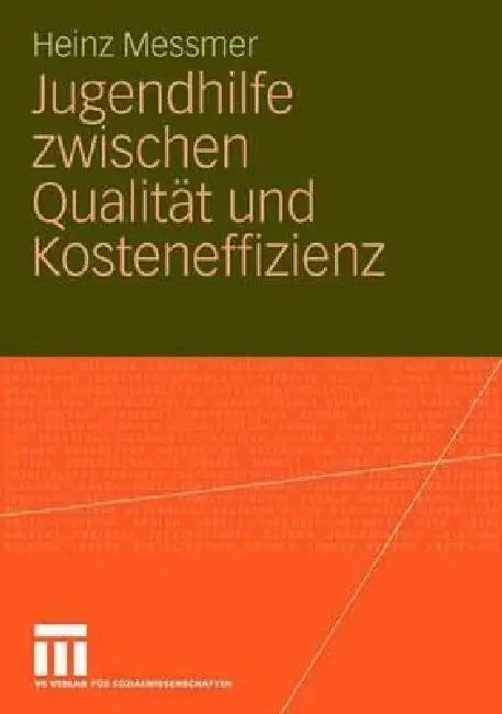 Jugendhilfe Zwischen Qualität Und Kosteneffizienz (English, Heinz Messmer)