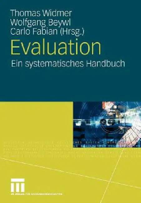 Evaluation (English, Thomas Widmer | Wolfgang Beywl | Carlo Fabian)