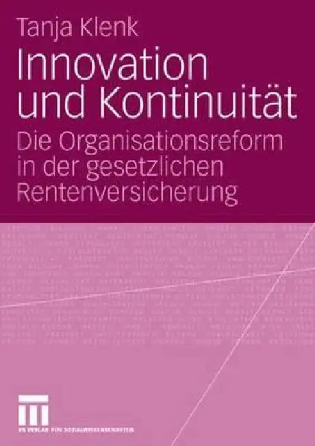 Innovation Und Kontinuität (English, Tanja Klenk)