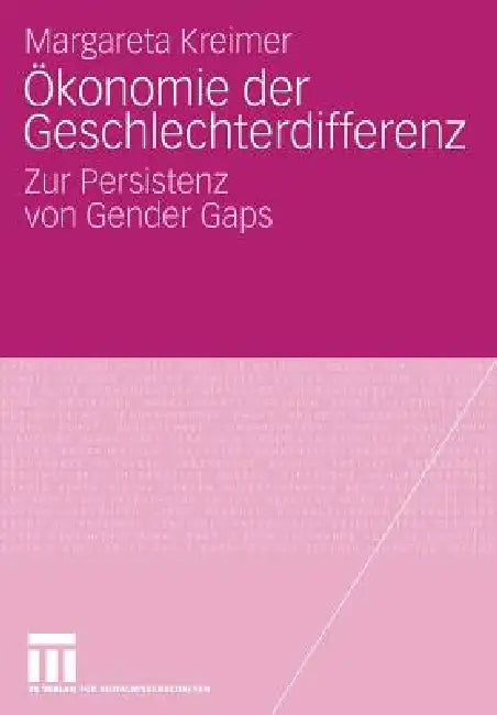 Ökonomie Der Geschlechterdifferenz (English, Margareta Kreimer)