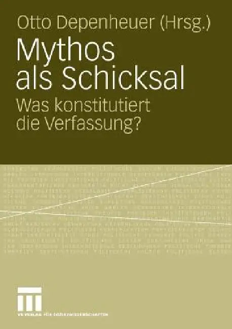 Mythos ALS Schicksal (English, Otto Depenheuer)