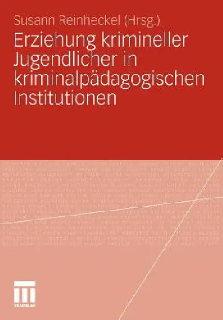 Erziehung Krimineller Jugendlicher in Kriminalpädagogischen Institutionen (English, Susann Reinheckel)