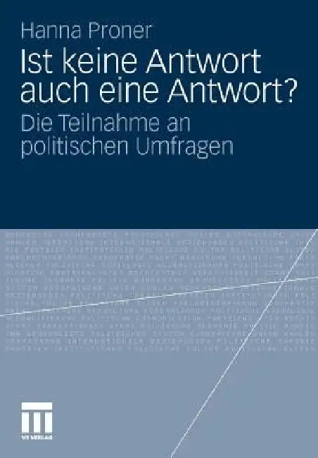 Ist Keine Antwort Auch Eine Antwort? (English, Hanna Proner)