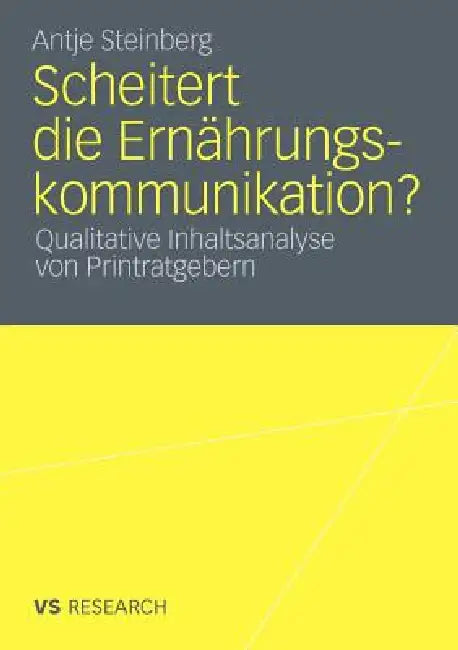 Scheitert Die Ernährungskommunikation? (English, Antje Steinberg)