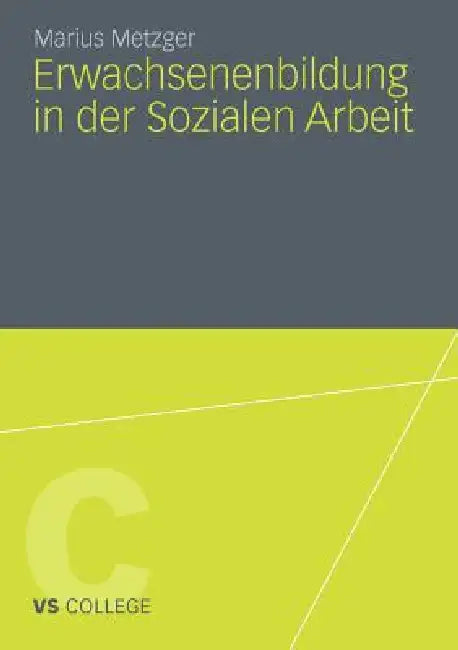 Erwachsenenbildung in Der Sozialen Arbeit (English, Marius Metzger)