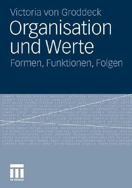 Organisation Und Werte (English, Victoria Von Groddeck)