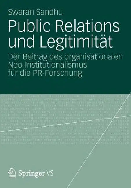 Public Relations Und Legitimität (English, Swaran Sandhu)