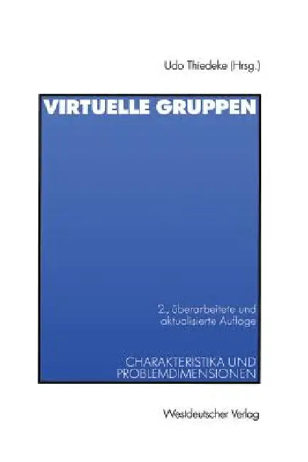 Virtuelle Gruppen (English, Udo Thiedeke)