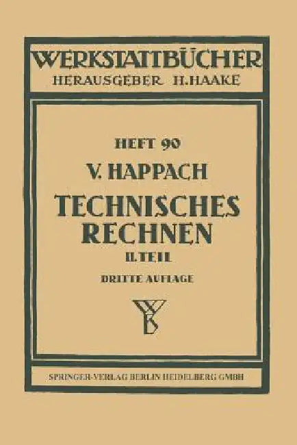 Technisches Rechnen (English, V. Happach)