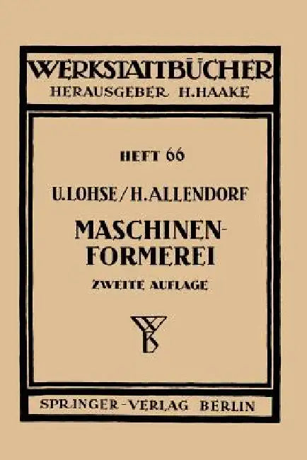 Maschinenformerei (English, H. Allendorf)