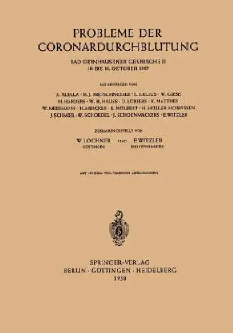 Probleme Der Coronardurchblutung (English, Wilhelm Lochner | Erich Witzleb)