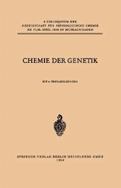 Chemie Der Genetik (English, Hans Ris | Günther Siebert | Max Alfert)