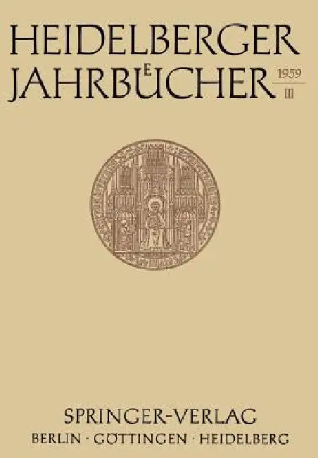Heidelberger Jahrbücher (English, Kenneth A. Loparo)
