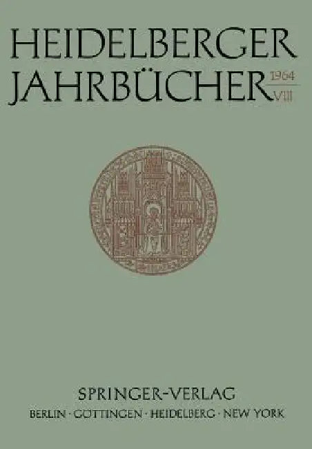 Heidelberger Jahrbücher (English, Fritz Ernst | Kenneth A. Loparo)