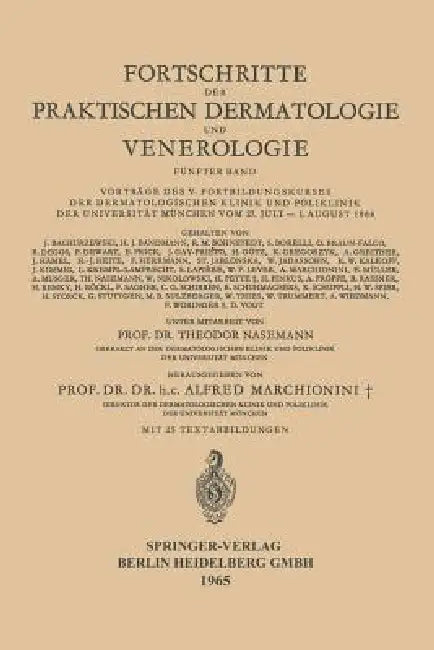 Fortschritte Der Praktischen Dermatologie Und Venerologie (English, T. Nasemann | A. Marchionini)