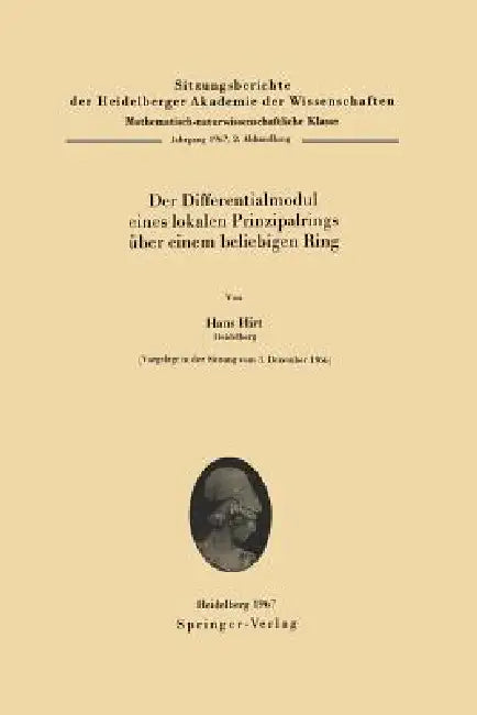 Der Differentialmodul Eines Lokalen Prinzipalrings Über Einem Beliebigen Ring (English, H. Hirt)