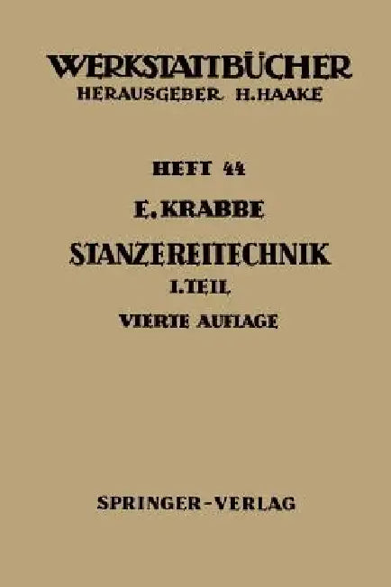 Stanzereitechnik (English, E. Krabbe)