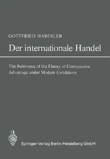 Der Internationale Handel (English, Gottfried Haberler)