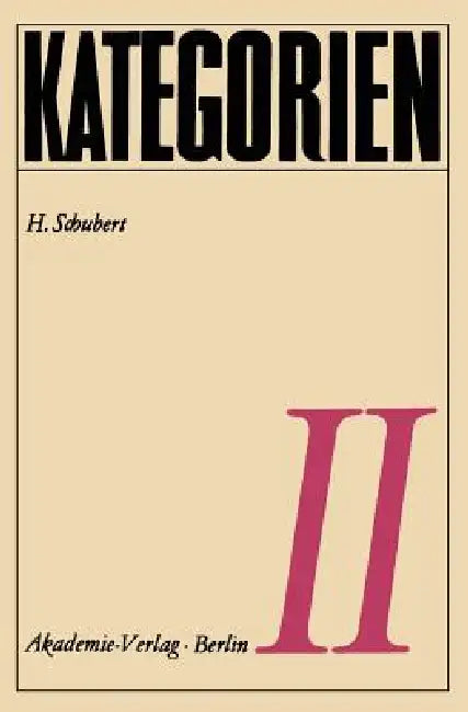 Kategorien II (English, H. Schubert)