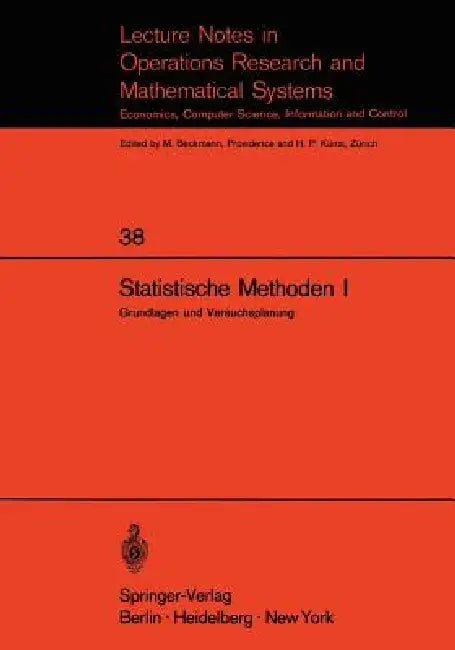 Statistische Methoden I (English, E. Walter)