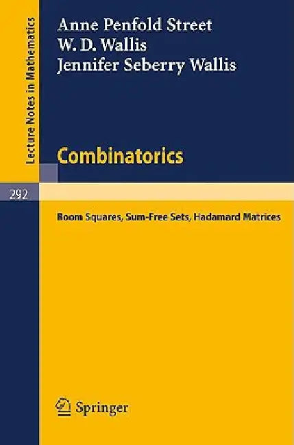 Combinatorics (English, W. D. Wallis | A. P. Street | J. S. Wallis)
