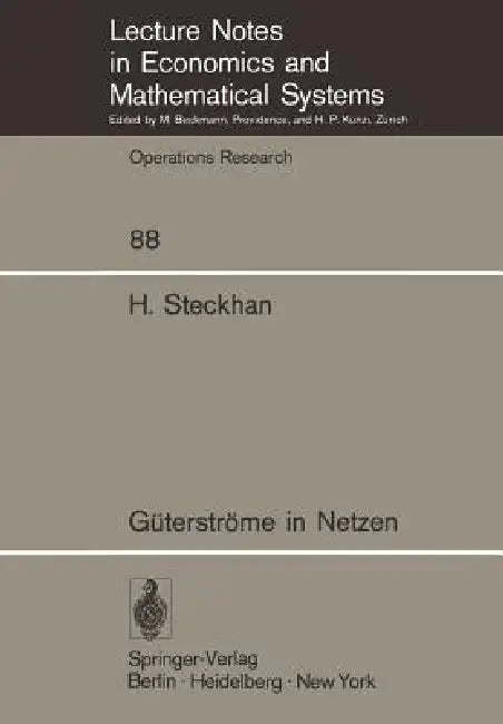 Güterströme in Netzen (English, Helmut Steckhan)