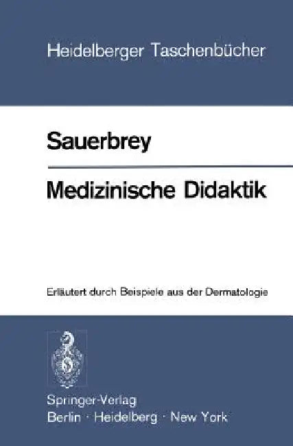 Medizinische Didaktik (English, W. Sauerbrey)