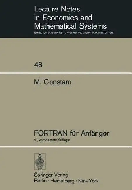 FORTRAN Für Anfänger (English, Martin Constam)