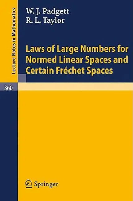 Laws of Large Numbers for Normed Linear Spaces and Certain Frechet Spaces (English, W. J. Padgett | R. L. Taylor)