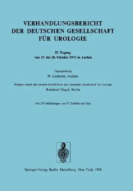 Tagung Vom 17. Bis 20. Oktober 1973 in Aachen (English, W. Lutzeyer | R. Nagel)