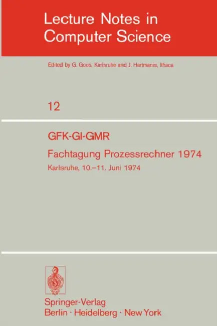 Fachtagung Prozessrechner 1974 (English, G. Krüger | R. Friehmelt)