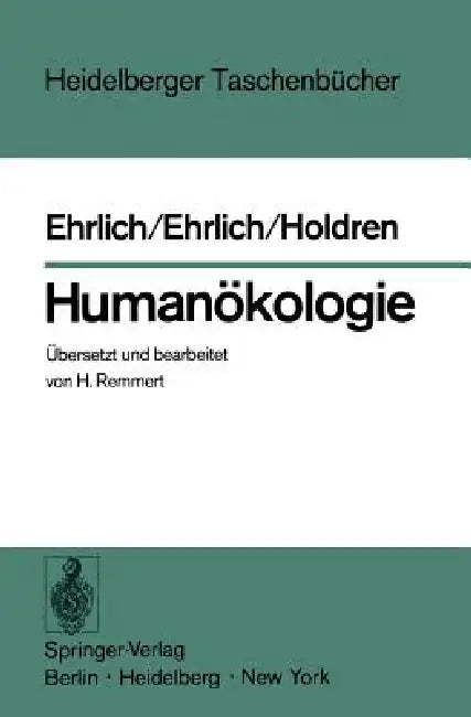 Humanökologie (English, P. R. Ehrlich | H. Remmert | H. Remmert)