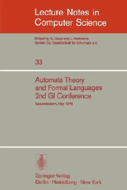 Automata Theory and Formal Languages (English, H. Brakhage)